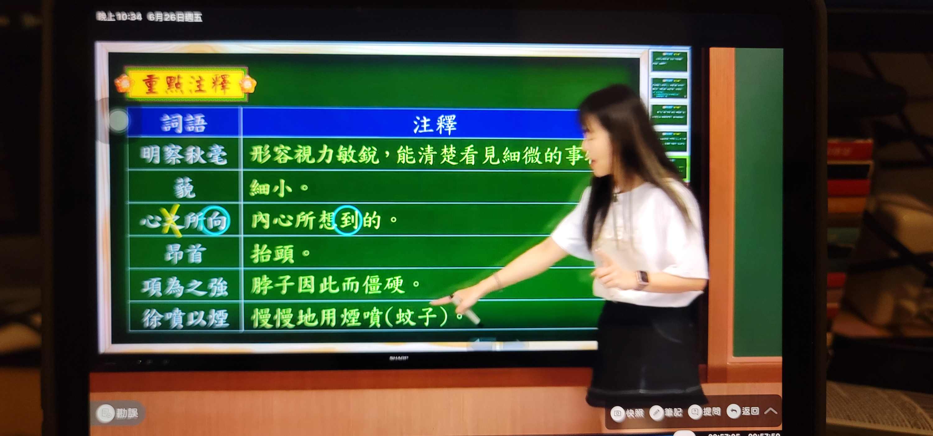重點注釋①